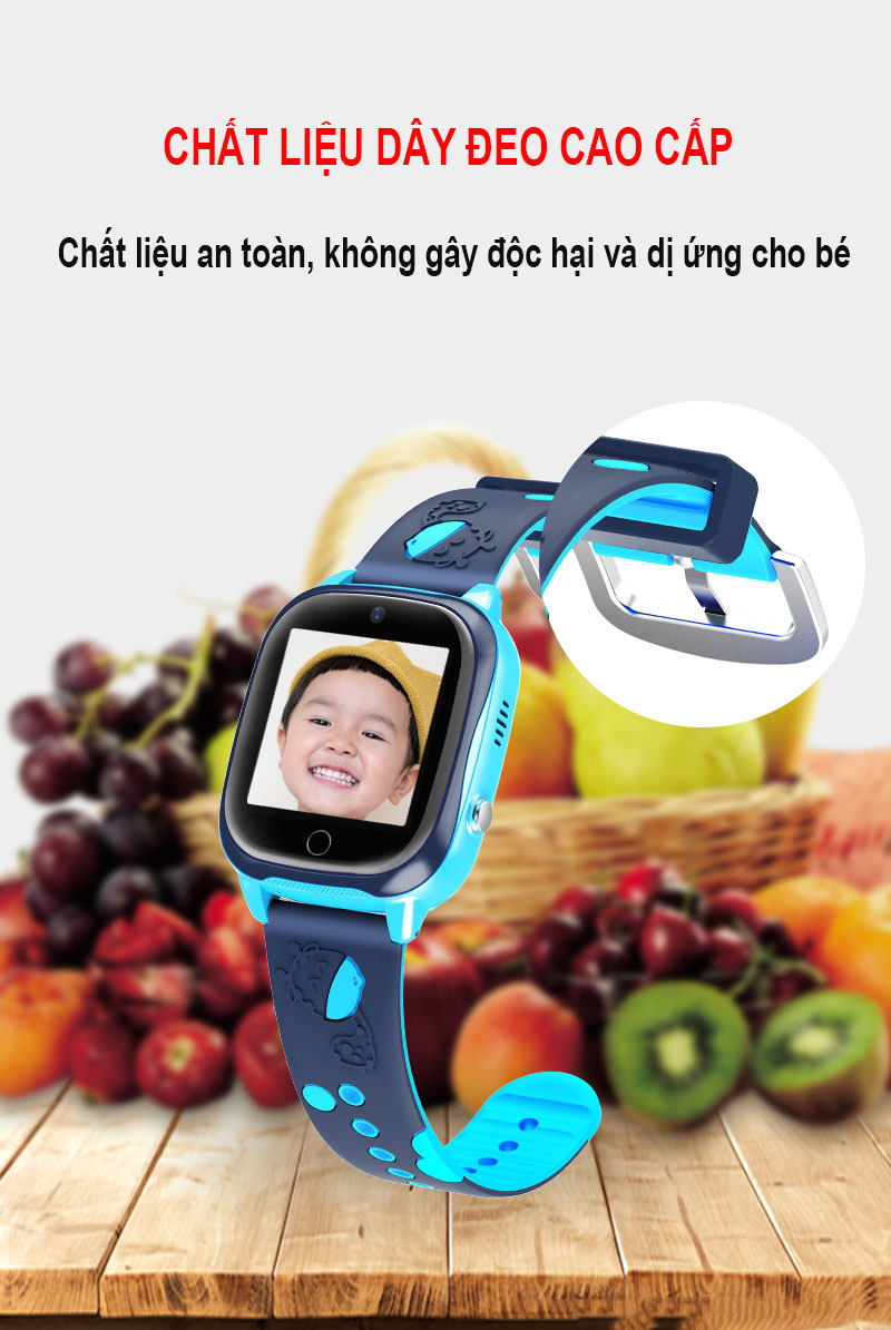 Đồng hồ thông minh định vị trẻ em cao cấp ANNCOE Z6 Pro nghe gọi nhắn tin hai chiều định vị từ xa chống nước IP67 - Hàng Chính Hãng
