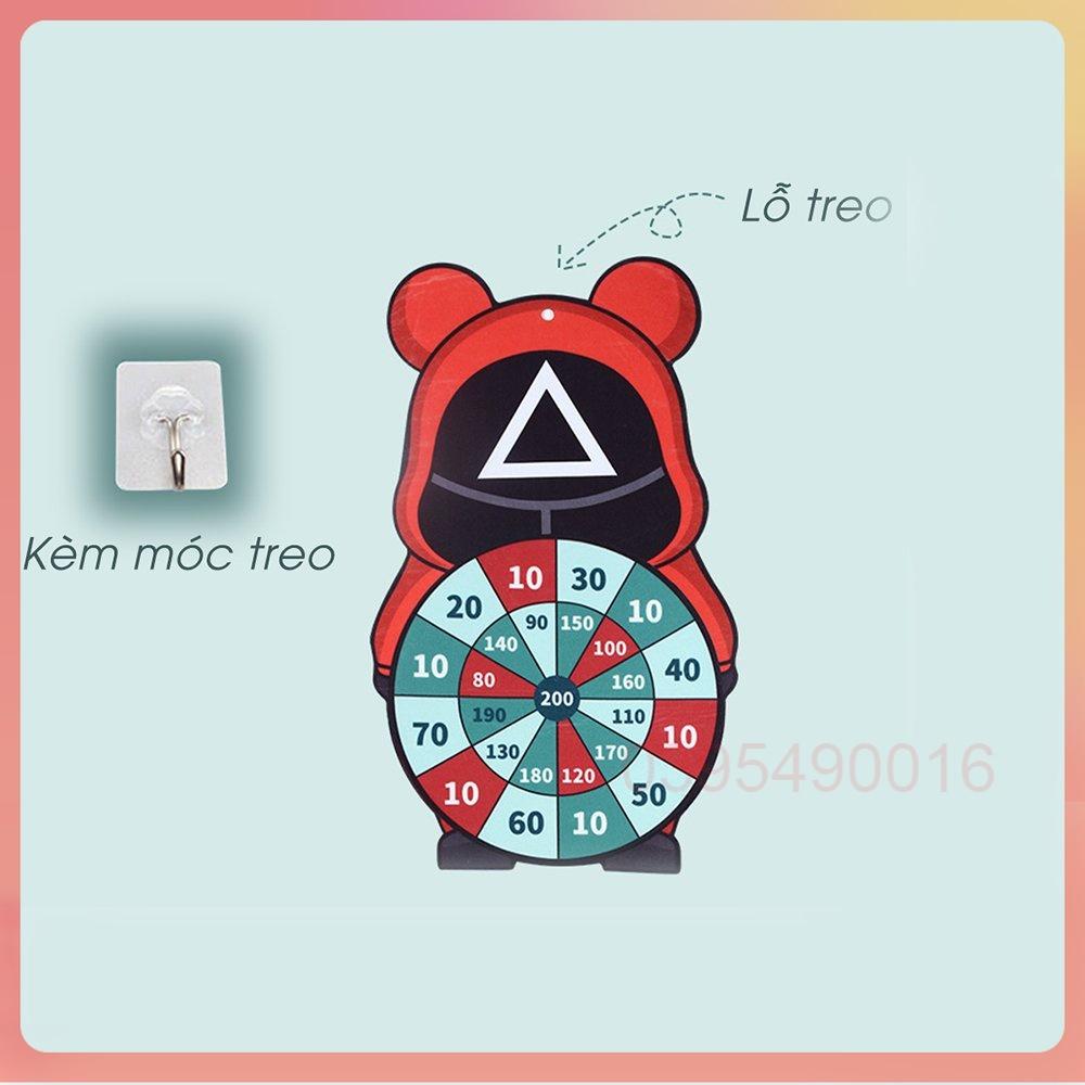 Bảng ném bóng phi tiêu SQUID GAME tròn vuông tam giác giúp bé tăng EQ vận động tay chân vui vẻ bên cha mẹ và bạn bè...