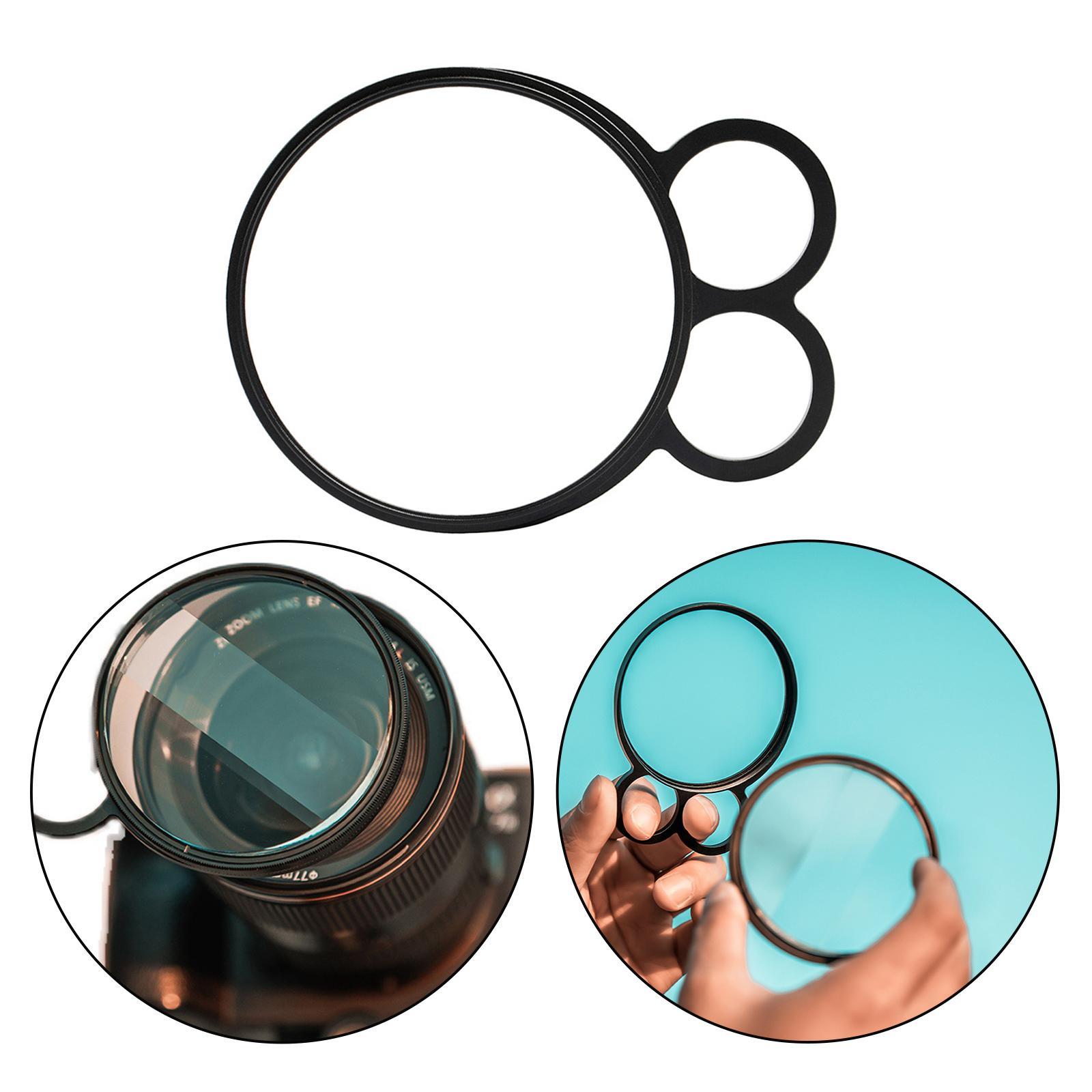 77mm Hand-held Special Effects Filter Kaleidoscope Handle 2Finger