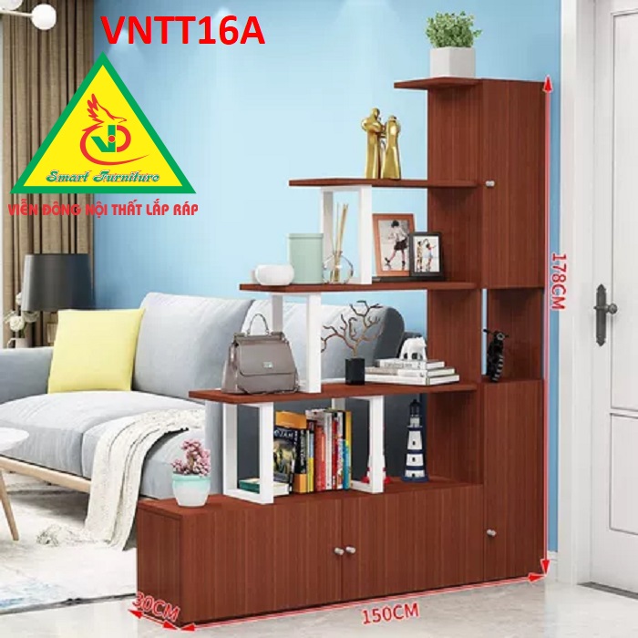 TỦ KỆ TRANG TRÍ KIÊM VÁCH NGĂN VNTT16 - Nội thất lắp ráp Viendong Adv