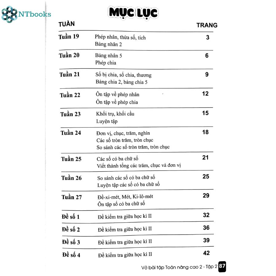 Sách Vở Bài Tập Toán Nâng Cao 2 Tập 2