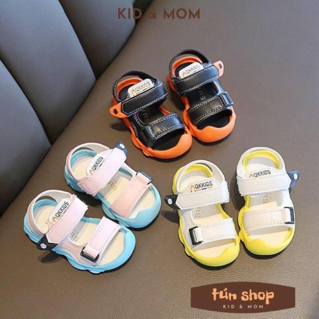 Dép sandal trẻ em chống vấp bé trai bé gái QK Kid mã SD7