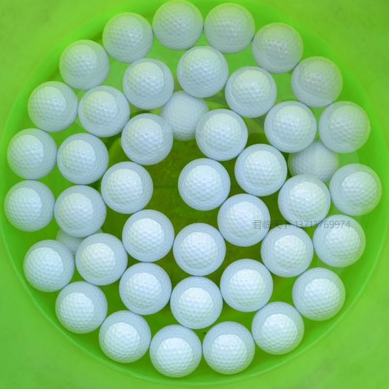 Bóng golf nổi 2 lớp cao su ngoài trời tập chơi túi 10 quả BL007