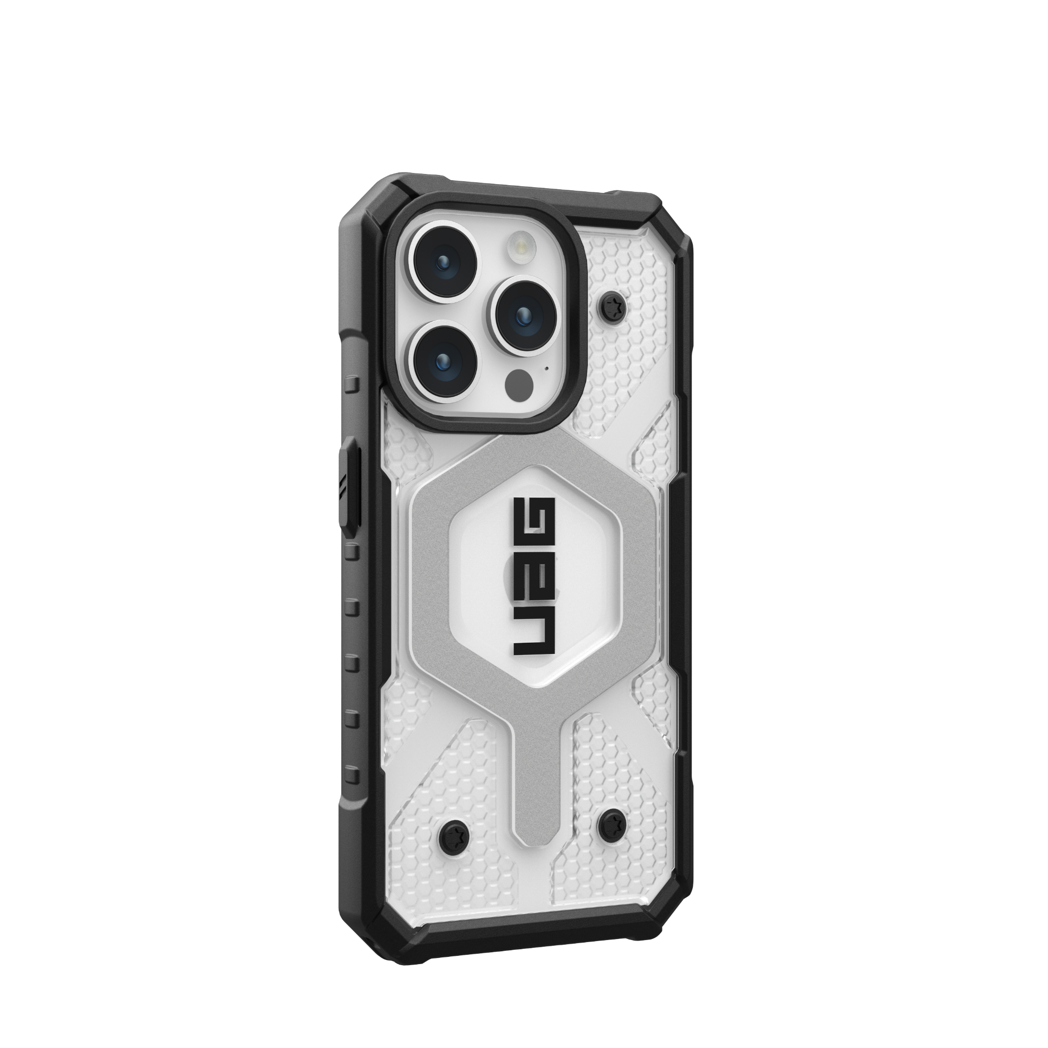Ốp Lưng Chống Sốc UAG Pathfinder Clear Hỗ Trợ Sạc Magsafe Cho iPhone 15 Pro Hàng chính hãng