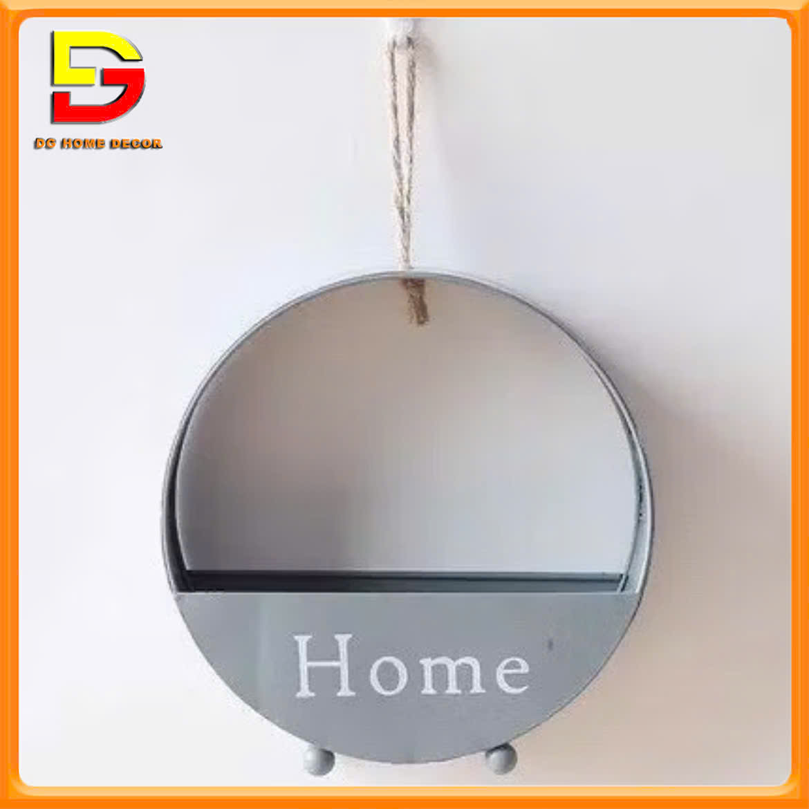 Giỏ Cắm Hoa Treo Tường, Lẵng Hoa Để Bàn Chữ Home Độc Đáo Phong Cách Bắc Âu DG-20