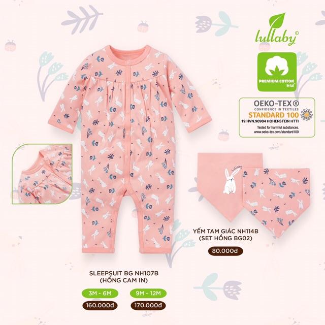 Body Sleepsuit và yếm hoạ tiết