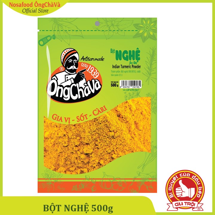 Bột Nghệ Ấn Độ Ông Chà Và 500gr - Loại 1 (Tumeric Powder Grade 1)