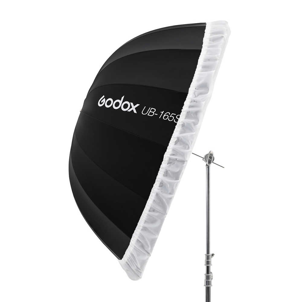 Dù đen bạc Godox Kèm vải UB-165S-165cm  - Hàng Chính Hãng