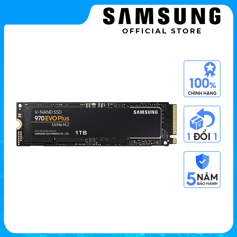 Ổ cứng gắn trong SSD Samsung 970 Evo Plus PCIe Gen3 x4 NVMe M2 2280 - Hàng Chính Hãng