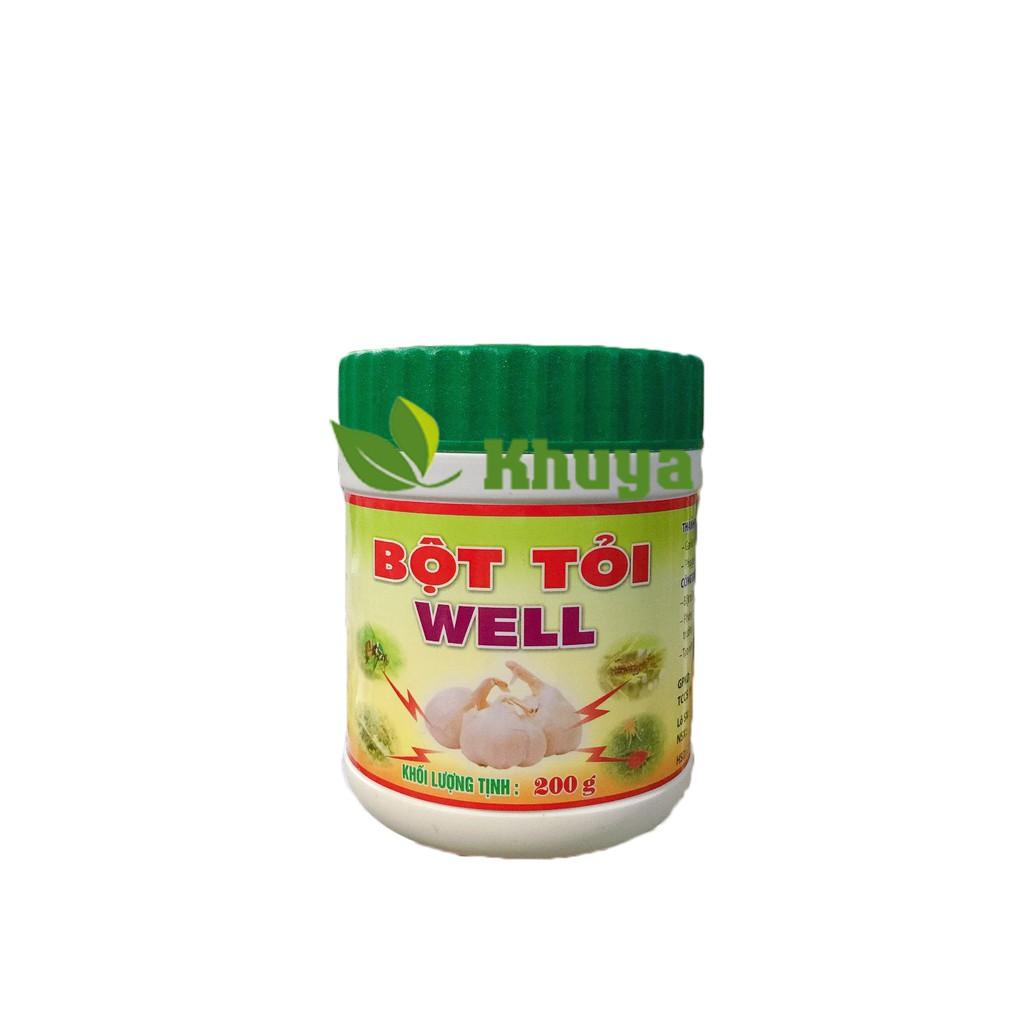 Chất phòng trừ và xua đuổi côn trùng Bột Tỏi Well 200gr