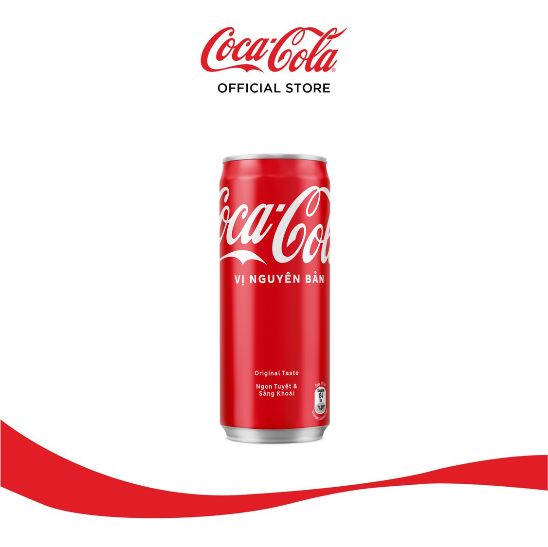 Lốc 6 Lon Nước Ngọt Giải Khát Coca-Cola Vị Nguyên Bản Original 320m/Lon Sale 4.4 Coca-Cola Official Store