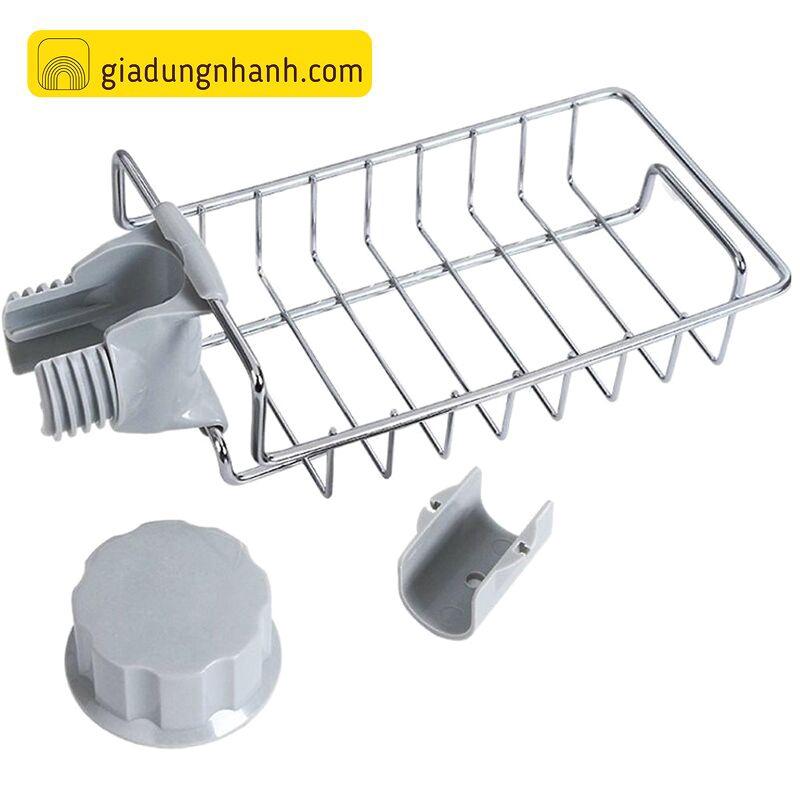 Kệ Đựng Đồ Rửa Chén Inox Gắn Vòi Tiện Lợi