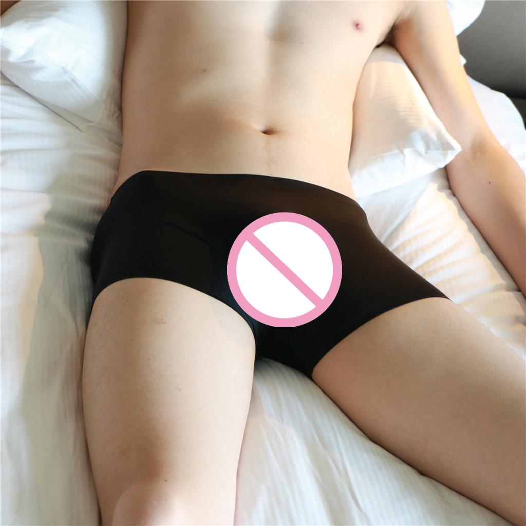 Men's Silky Soft Solid Boxers Trunks Pants Briefs Shorts Underwear M L XL XXL
