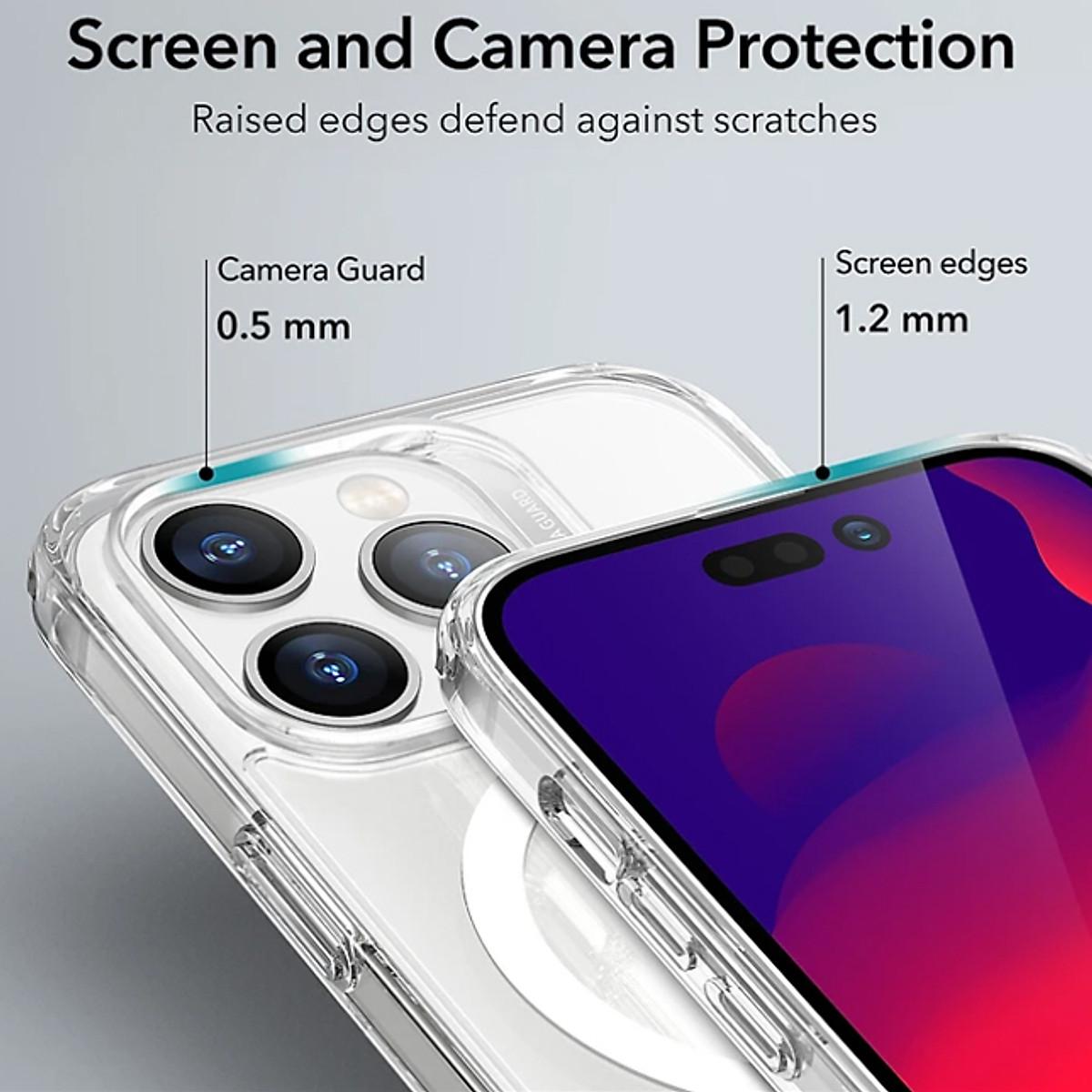 Ốp Lưng dành cho iPhone 13 Pro Max bảo vệ camera trong suốt chống ố hỗ trợ sạc từ chính hãng Memumi - Hàng Chính Hãng