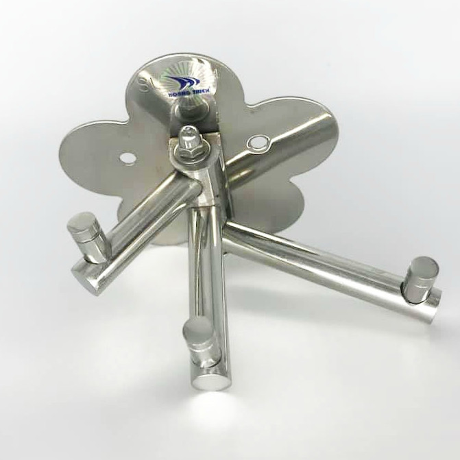 Móc áo đơn hoa mai Inox 304 Hoàng Thiện HT 403