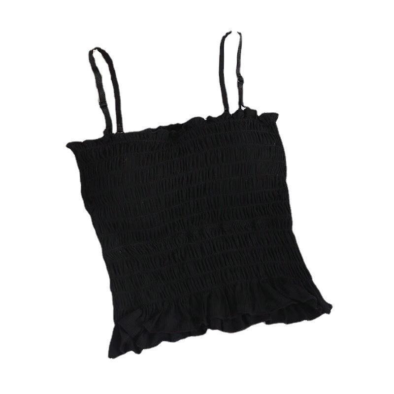 Áo Bra croptop nhún QUAI CÓ THỂ ĐIỀU CHỈNH, có mút ngực0.5cm dời, quai dời có thể điều chỉnh Hot trend, co giãn, nhiều màu để chọn lựa cho nữ Women Thun Dáng Ngắn