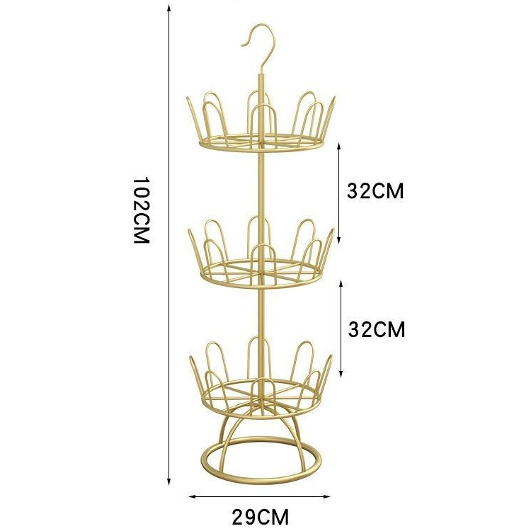 Giá kệ phơi giày dép thép không gỉ 360 độ giản nhiều tầng để ngoài trời ban công lưu trữ gia đình- hàng loại 1 - Chính hãng MINIIN 