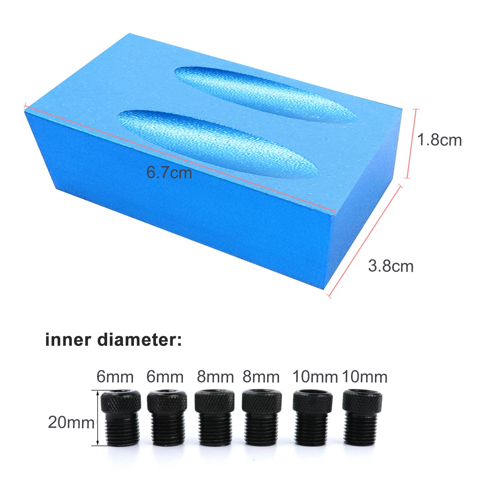 Bộ 7 Dụng Cụ Định Vị Lỗ Khoan 15 Độ 6 / 8 / 10mm Chuyên Dụng Cho Thợ Mộc