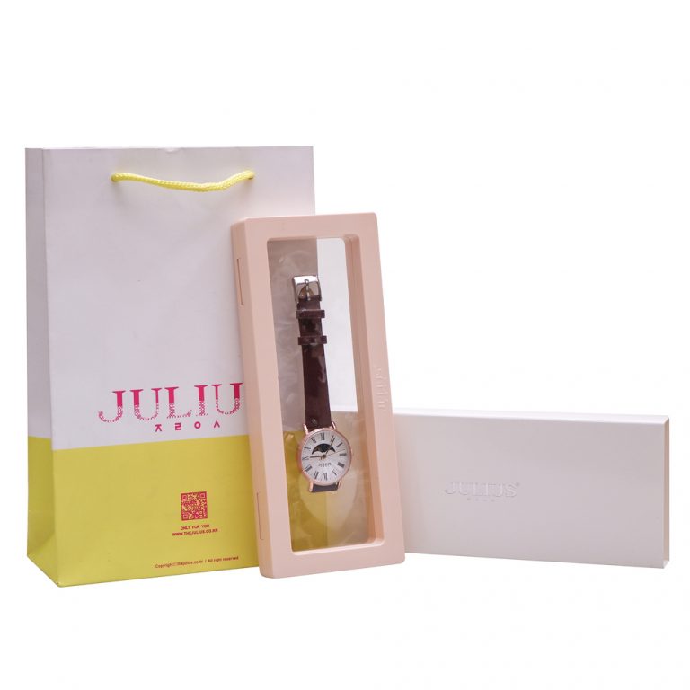 Đồng Hồ Nữ JA-1308LB Julius Hàn Quốc Lịch Mặt Trăng