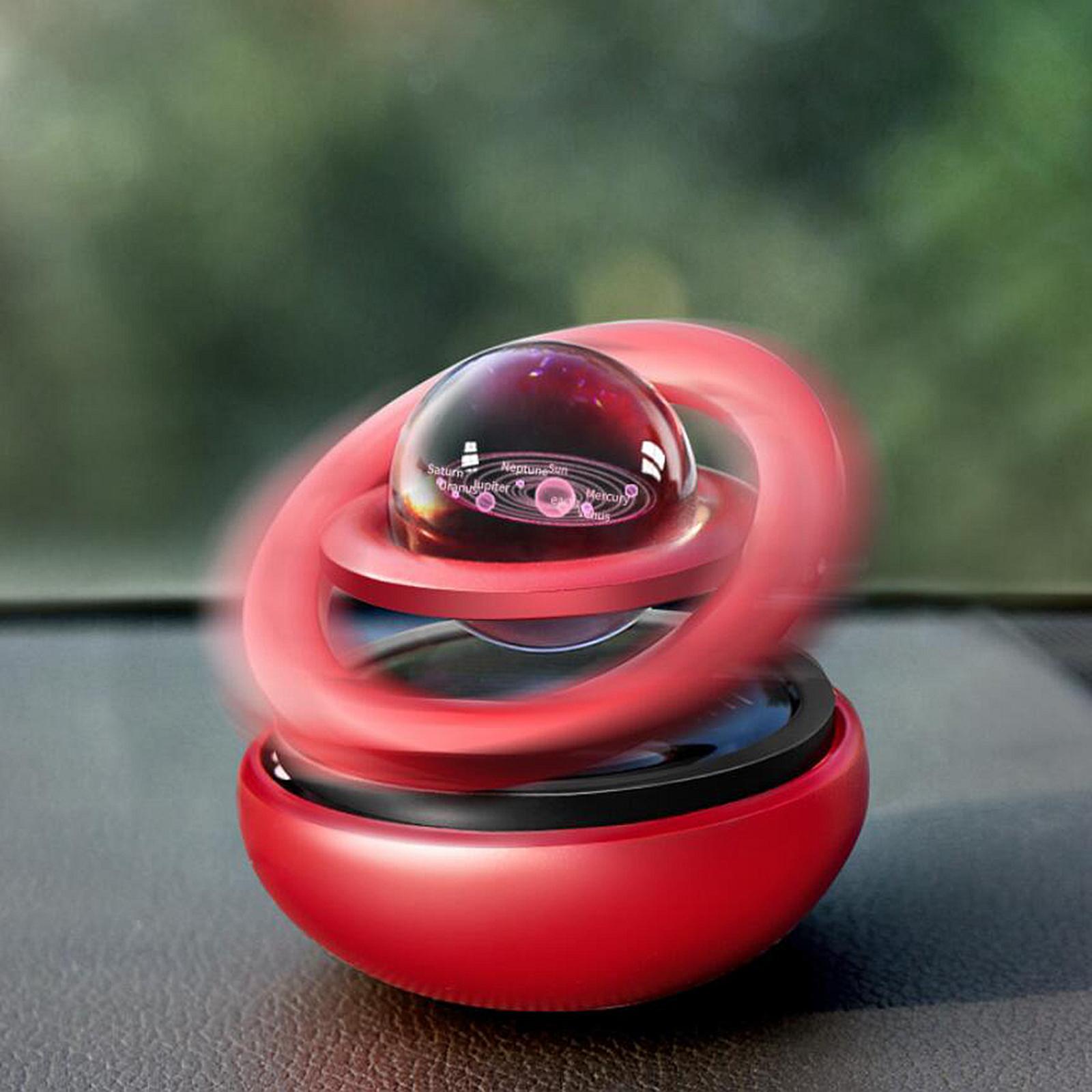 Car Solar   Floating  Ornament Home Office Gift Red