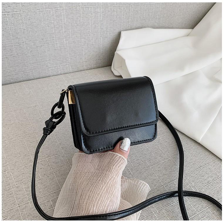 Túi Xách Nữ 50K - TÚI ĐEO CHÉO DÂY PHA XÍCH ULZZANG CÁ TÍNH KT 12CM TD04