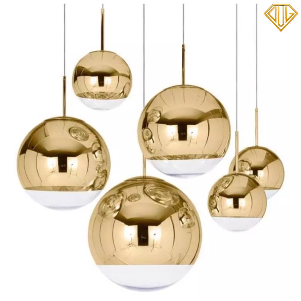 Đèn thả trần chao tròn decor trang trí bàn ăn, đèn quán cafe, đèn nhà hàng (Ảnh thật) DVLL - Bạc