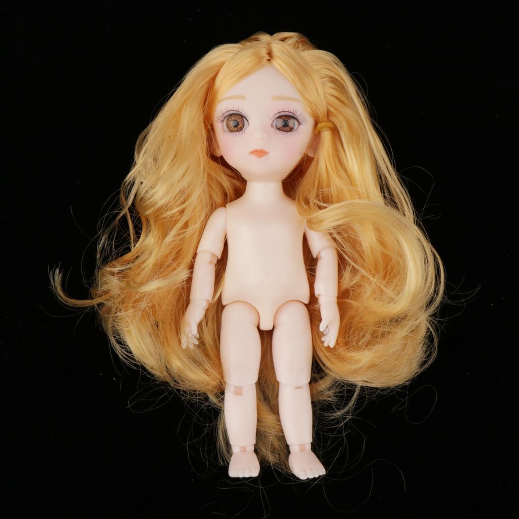 Movable  13 Joints Doll  Body Painting  DIY with Blond