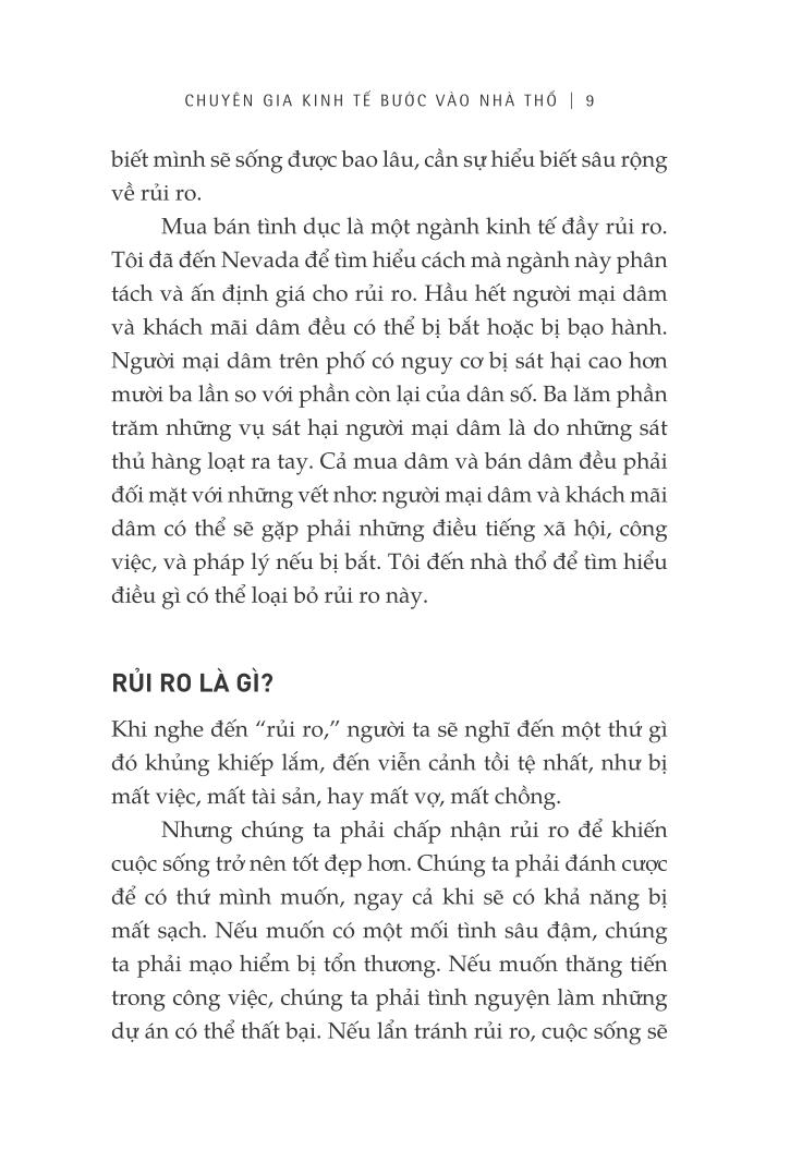 Chuyên Gia Kinh Tế Bước Vào Nhà Thổ Và Những Nơi Không Ngờ Khác Để Hiểu Về Rủi Ro