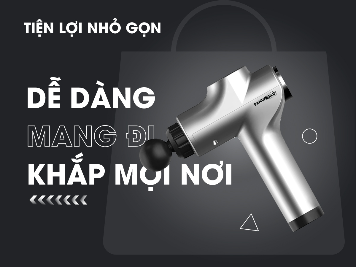 Máy massage cầm tay Panworld PW-3013 99 cấp độ - Hàng chính hãng