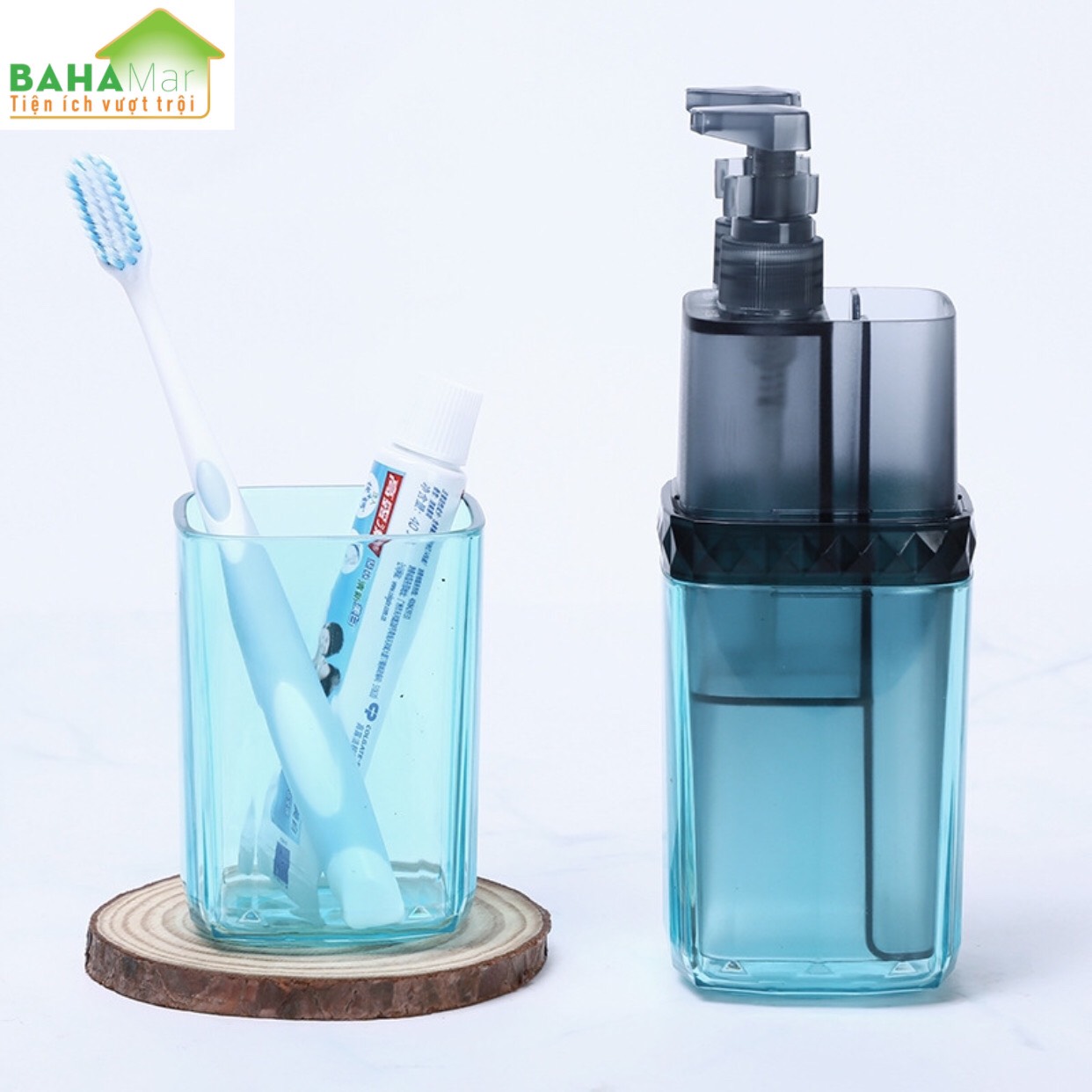 HỘP BỘ CỐC BÀN CHẢI ĐÁNH RĂNG DI ĐỘNG ĐA CHỨC NĂNG BAHAMAR đầy đủ lược khăn bàn chải kem đánh răng dầu gội đầu sữa tắm. thuận tiện mang đi du l
