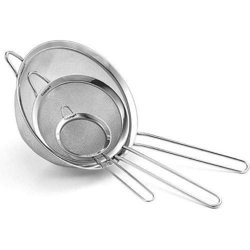 Set 3 Rây Lọc Cuisinart, 3 Lưới Lọc, Chất Liệu Thép Không Gỉ, Dễ Vệ Sinh, Nhập Đức