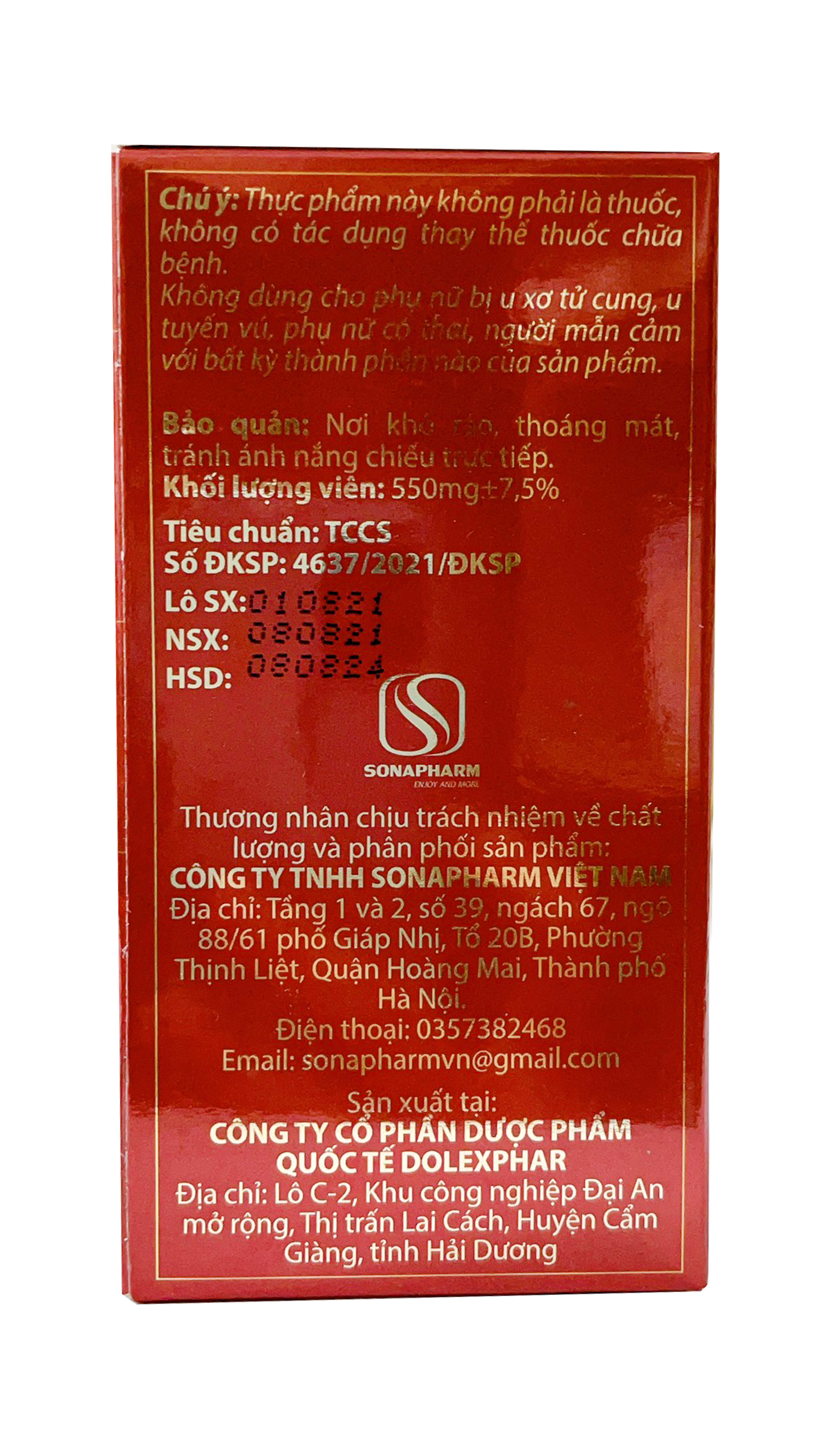 Viên Uống Hỗ Trợ Tăng Cường Nội Tiết Tố Nữ Thời Kỳ Tiền Mãn Kinh Mãn Kinh Sona Queen - Lọ 30 viên