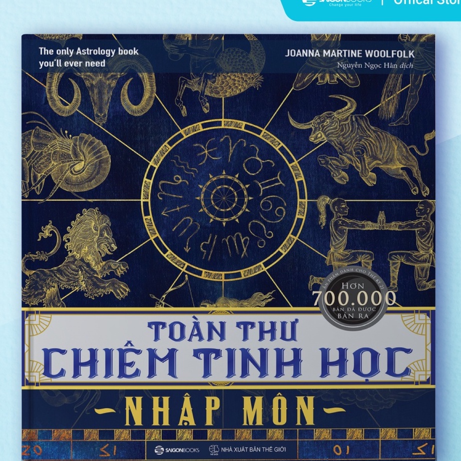 Sách - Toàn thư chiêm tinh học nhập môn - The Only Astrology Book You'll Ever Need - Tác giả: Joanna Martine Woolfolk SG