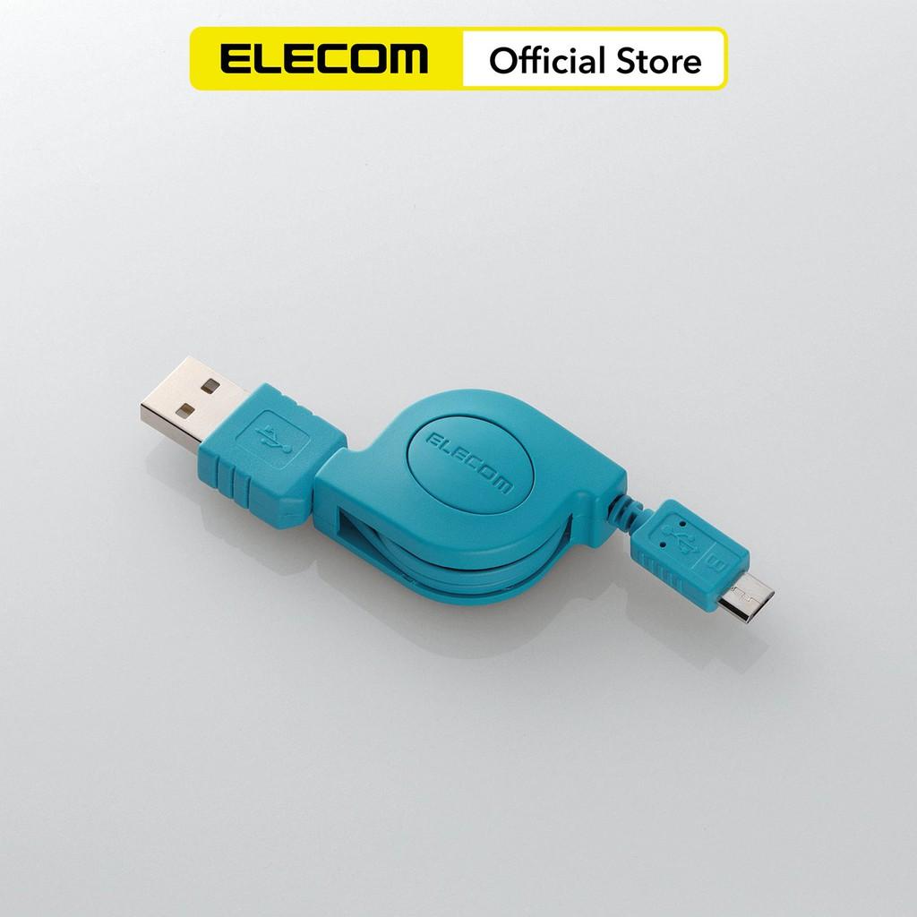 Dây cáp cuộn microUSB (A-microB) ELECOM MPA-AMBIRLC08 - Hàng chính hãng