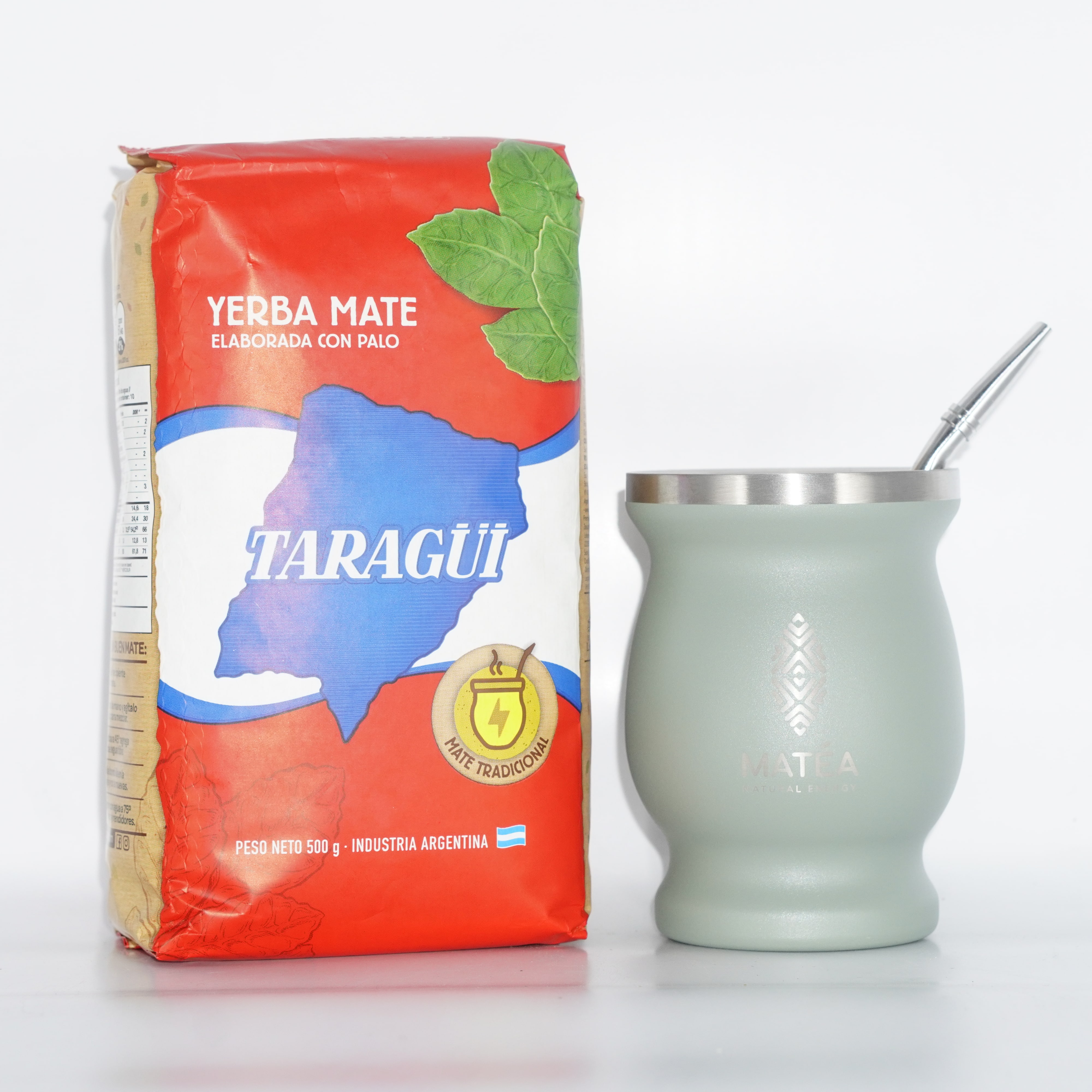 [COMBO] Trà Nam Mỹ Yerba Maté 500g vị Truyền thống + Cốc Gourd và ống hút Bombilla mới