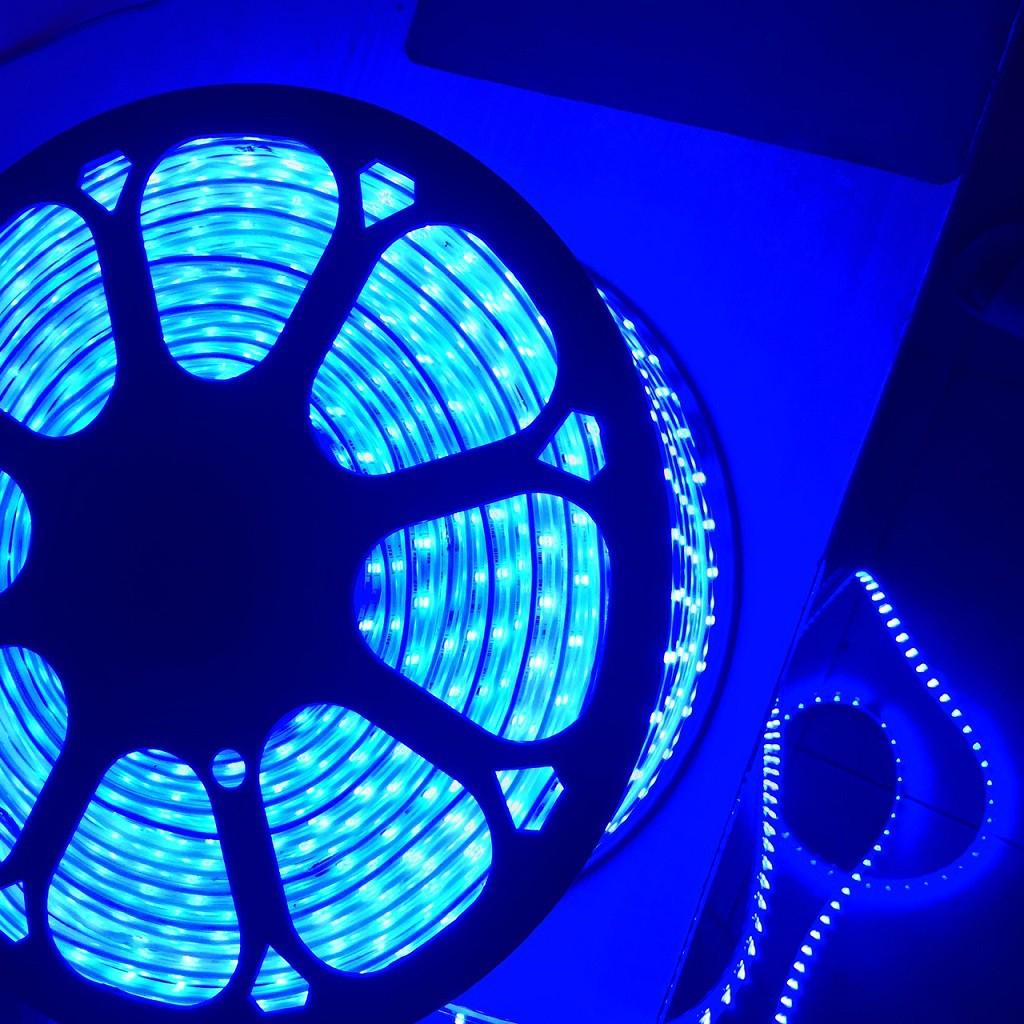 COMBO 10 MÉT LED DÂY ĐÔI 2835 XANH DƯƠNG TẶNG KÈM NGUỒN