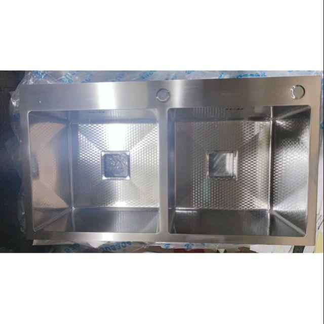 Chậu inox 304 mẫu mới 100% như hình