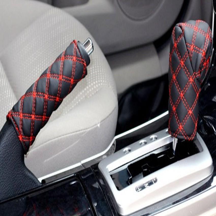 ️️ Bọc cần số và phanh tay tiện dụng 206103 1  Tặng 1 găng tay lau xe đa năng M 241.