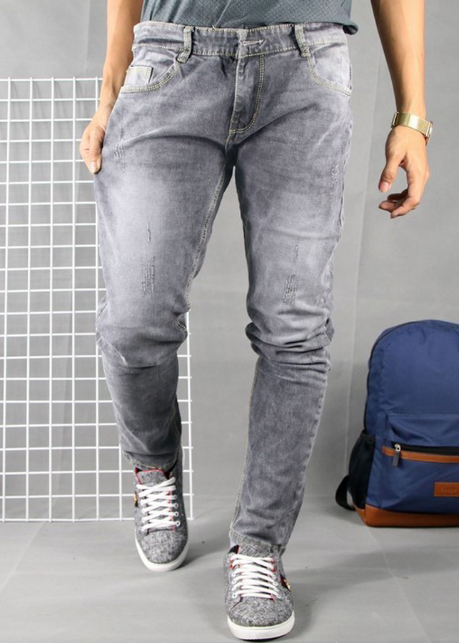 Quần Jean Nam Ghi Xám Phong Cách Trẻ Trung JEANXAM55 - Jean Xám