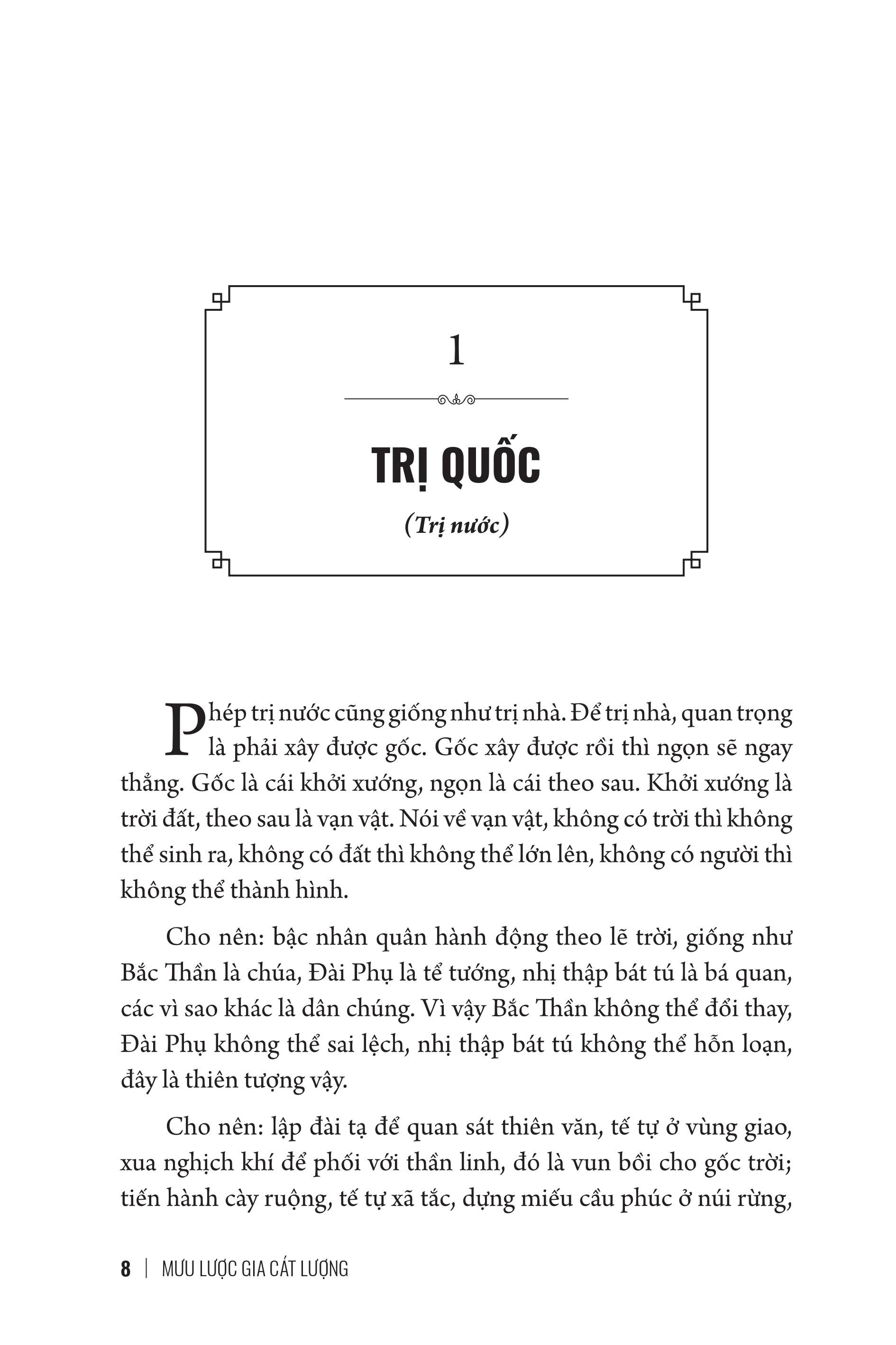Mưu Lược Trung Hoa - Phần 2. MƯU LƯỢC GIA CÁT LƯỢNG