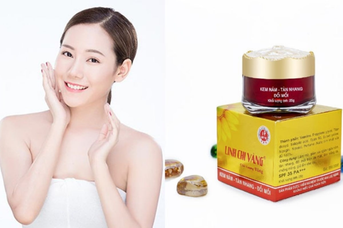 Kem nám, tàn nhang đồi mồi LINH CHI VÀNG 25g