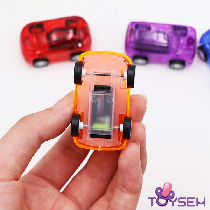 Xe đồ chơi mini chạy bằng dây cót trong suốt cho bé - Xe mô hình nhiều màu - Quà tặng sinh nhật cho bé trai, bé gái cute