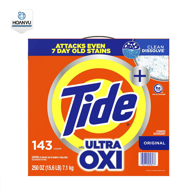 Bột Giặt Tide HE Ultra Oxi Powder Laundry Detergent Original 7.1kg