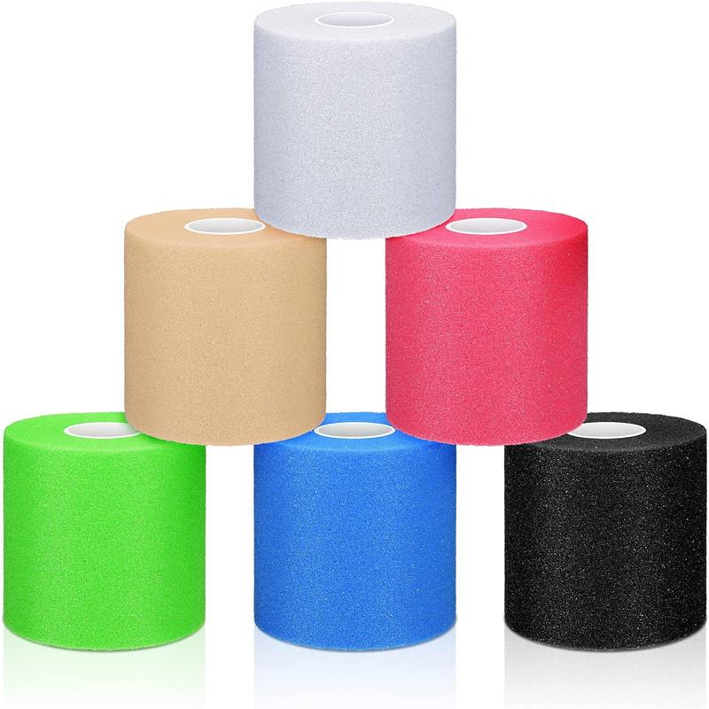 1 Xốp Underwrap Băng Thể Thao Bọc Trước Thể Thao Băng Thun Thể Thao Prewrap Băng Bảo Vệ Mắt Cá Chân Cổ Tay Tay Đầu Gối Color: White Size: 7cm x 27m