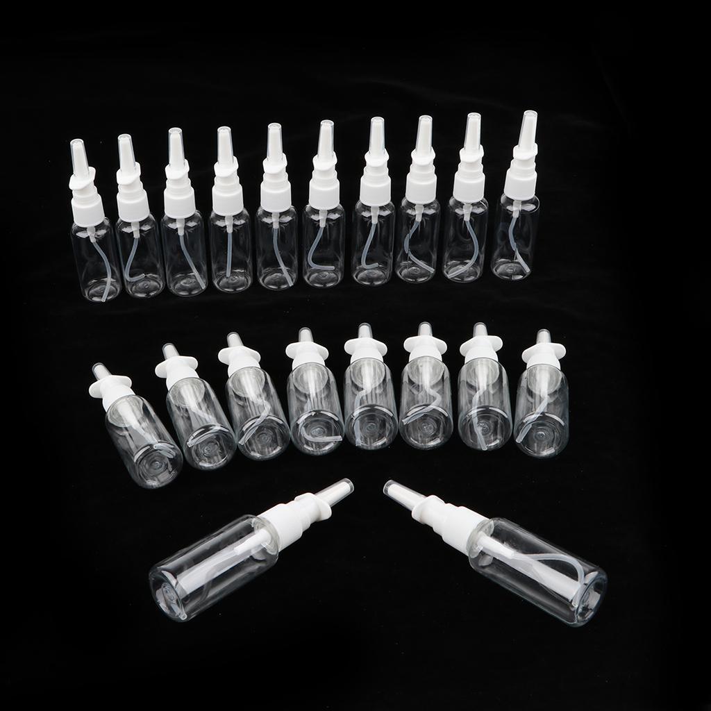 40 Pieces Empty Pump Nose 15ml 30ml Nasal Spray Bottles Perfumes Travel