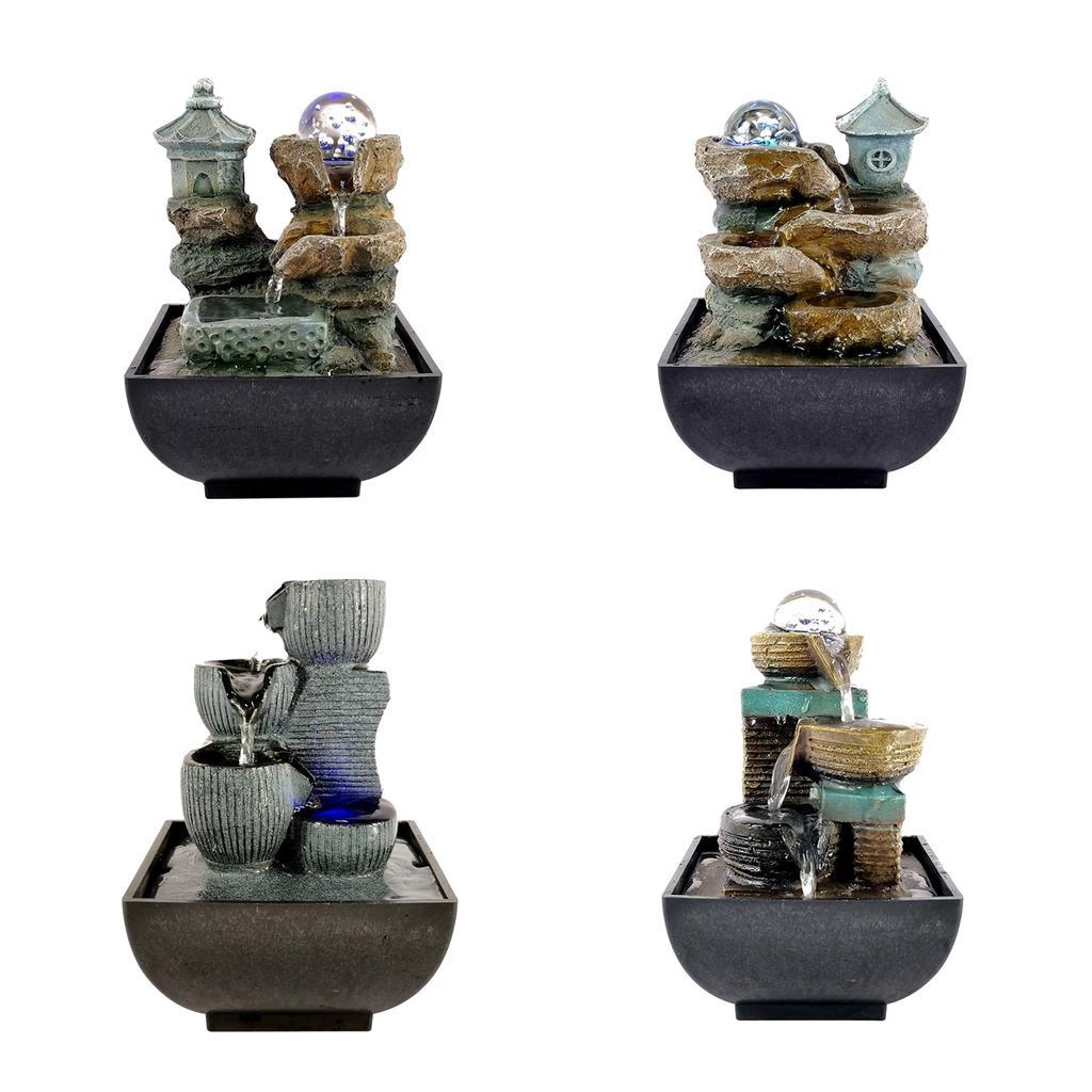 Tabletop Water Fountain Feng Shui Meditation Waterfall Fountain