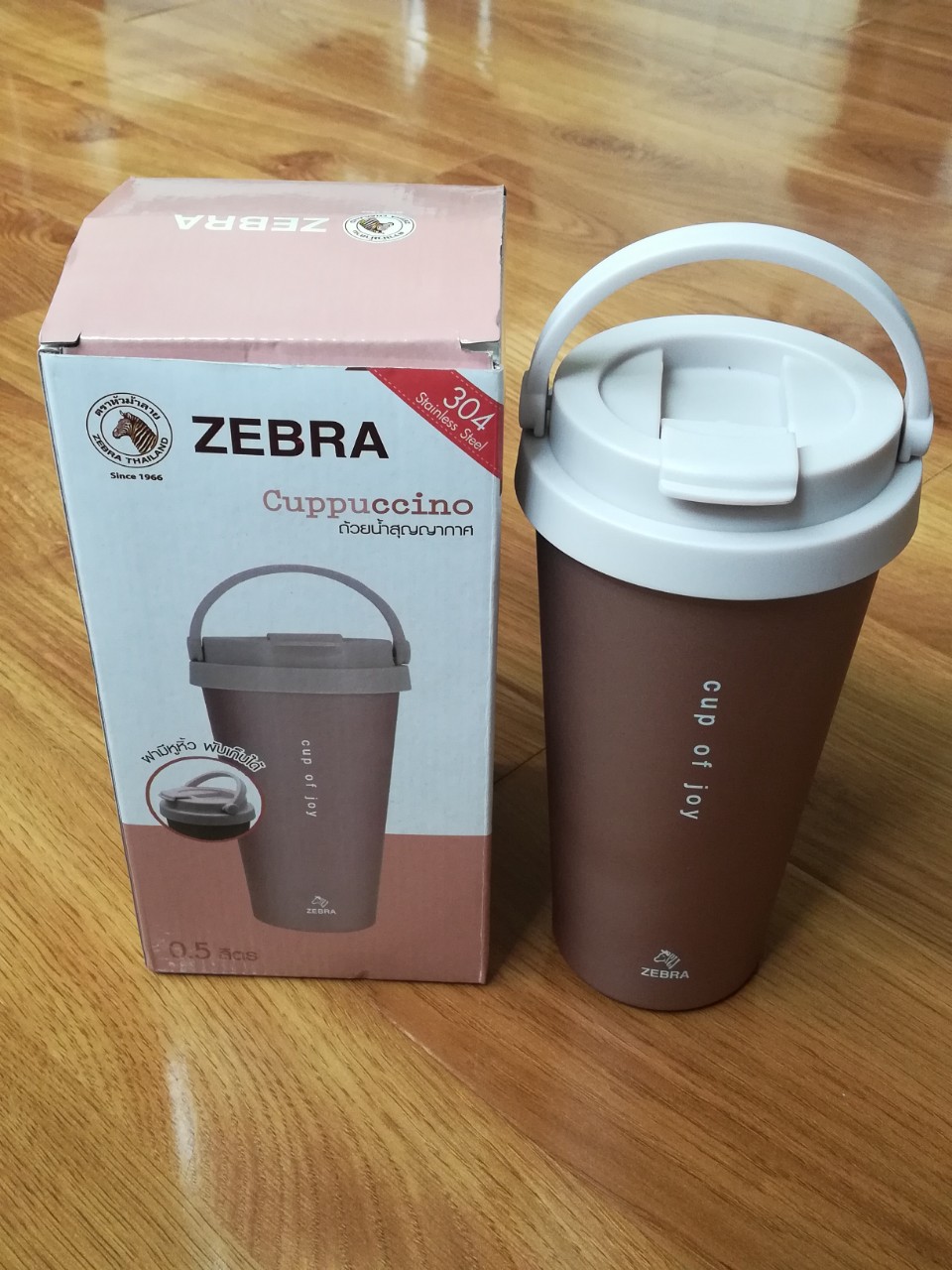 Bình giữ nhiệt inox Zebra ly Cà phê 500ml, 650ml