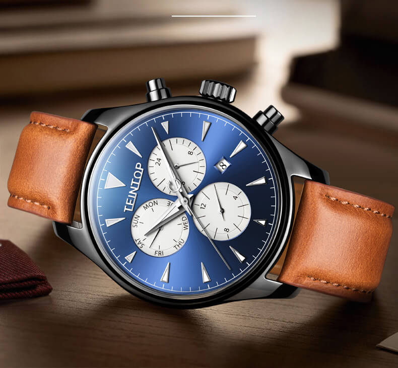 Đồng hồ nam chính hãng Teintop T7837-1 Fullbox, Kính sapphire ,chống xước,chống nước,dây da xịn ,thép không gỉ 316L, máy cơ , Mới 100%,Bảo hành 12 tháng,thiết kế đơn giản,sang trọng và lịch lãm