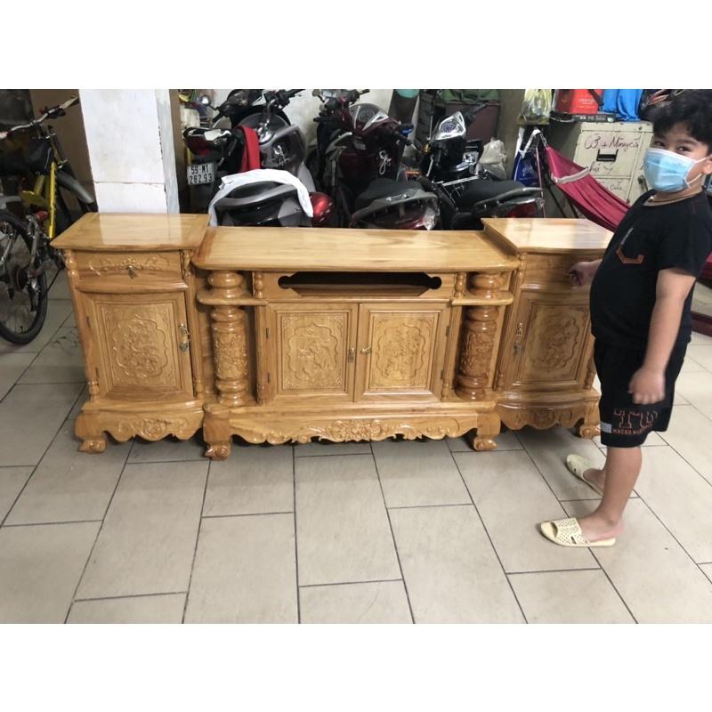 Kệ TiVi Gõ Đỏ Dài 2M