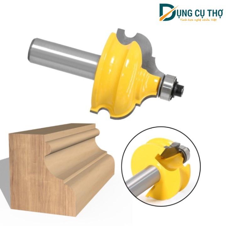 Mũi phay gỗ mũi soi phào chỉ nóc tủ, phào tủ cốt 12.7mm